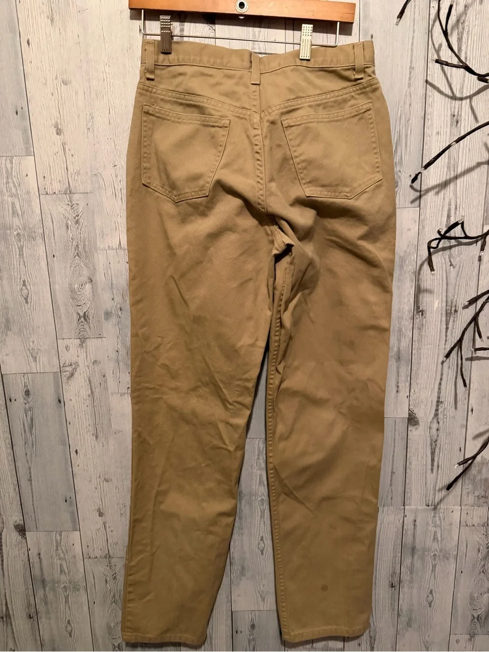 J. Crew Men's Tan Straight-Leg Denim Jeans